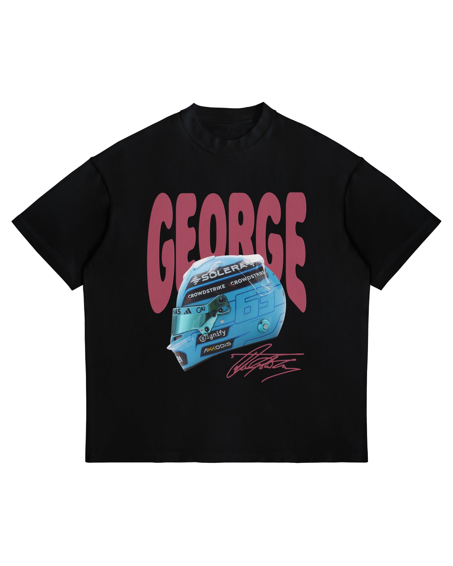 George Russell Helmet Graphic T-Shirt