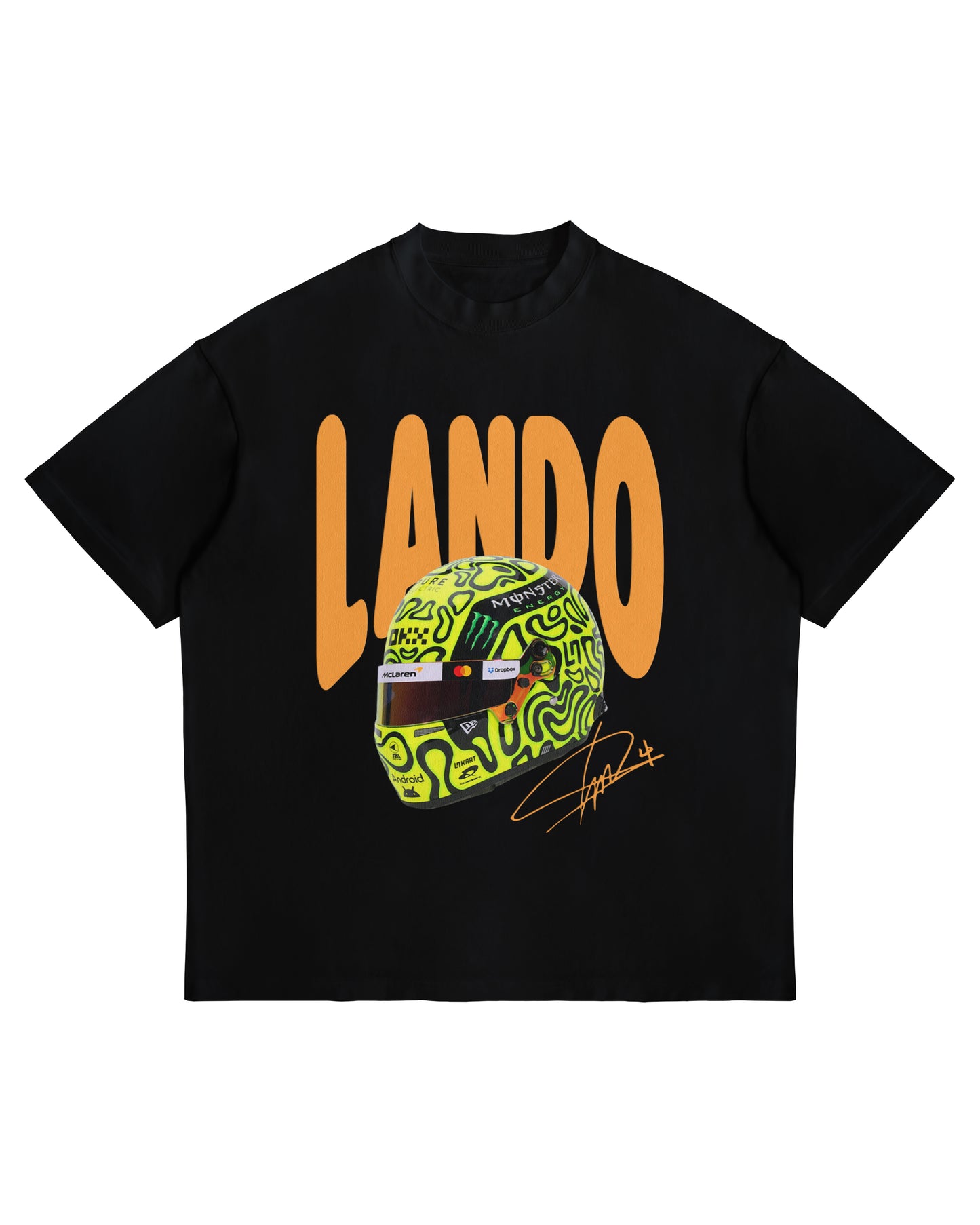 Lando Norris Helmet Graphic T-Shirt