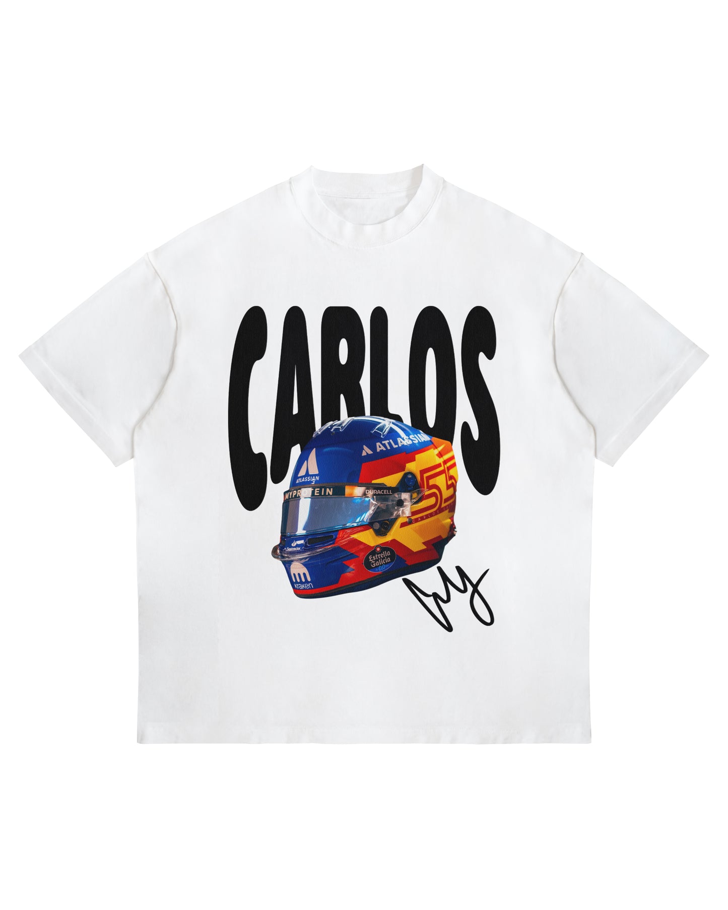 Carlos Sainz Helmet Graphic T-Shirt