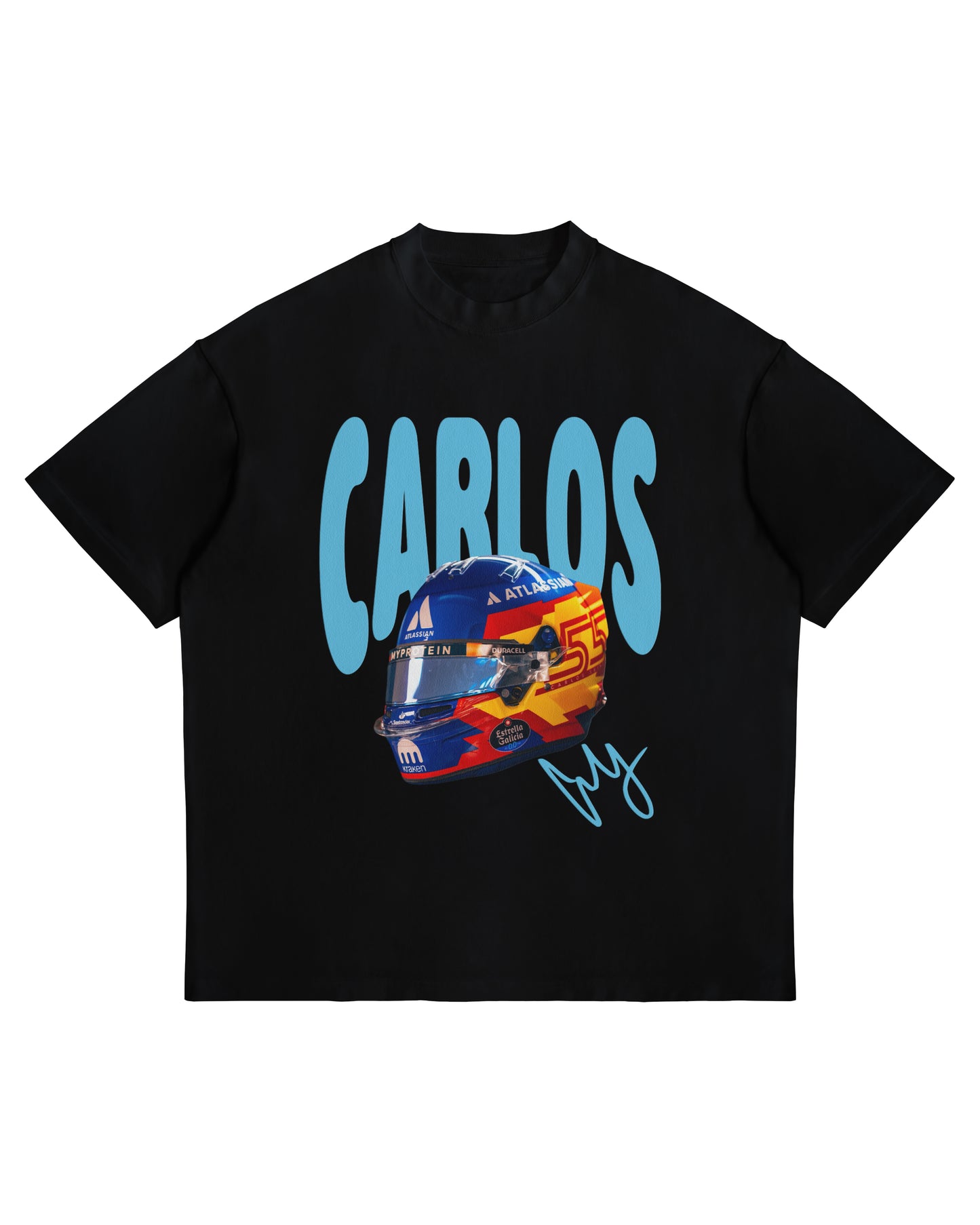 Carlos Sainz Helmet Graphic T-Shirt