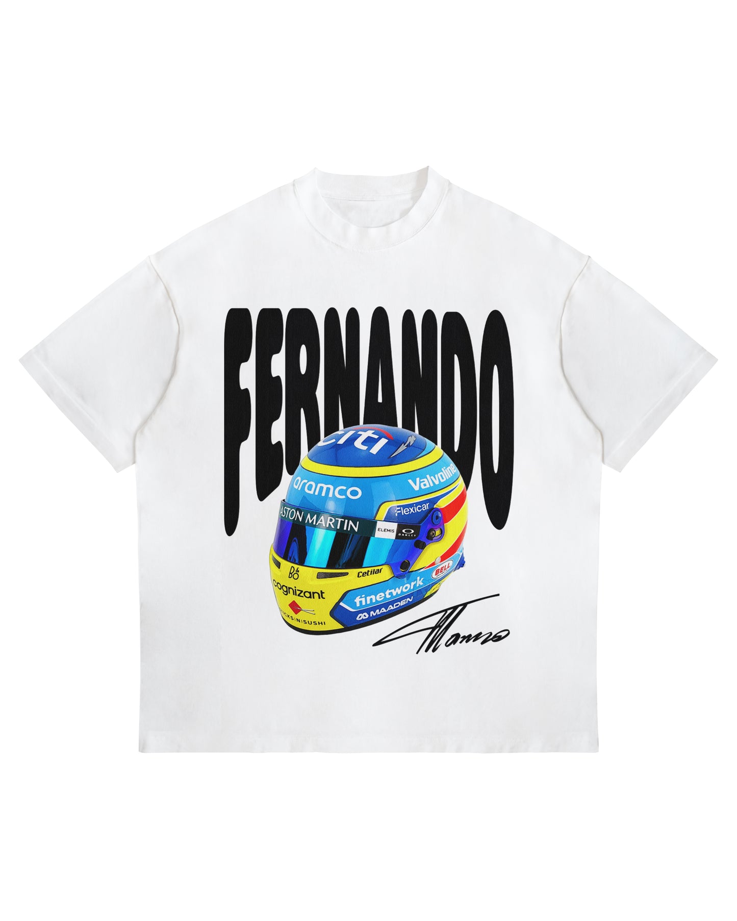 Fernando Alonso Helmet Graphic T-Shirt