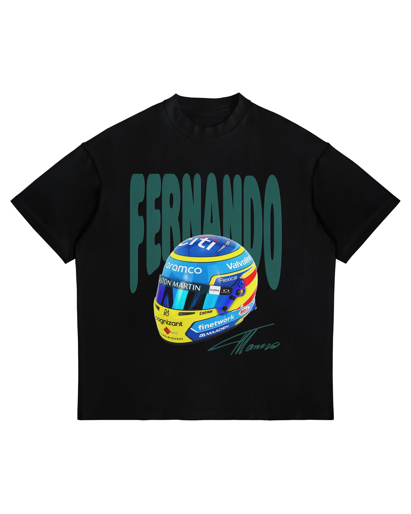 Fernando Alonso Helmet Graphic T-Shirt