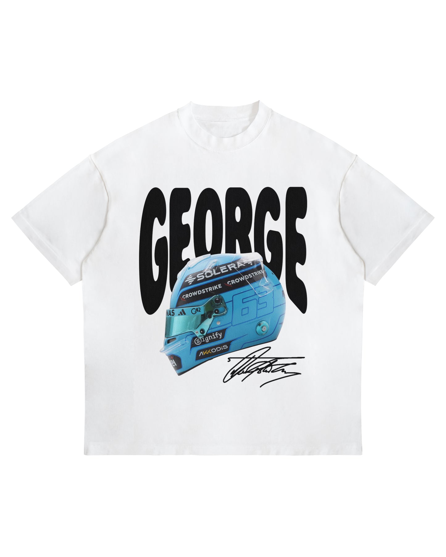 George Russell Helmet Graphic T-Shirt