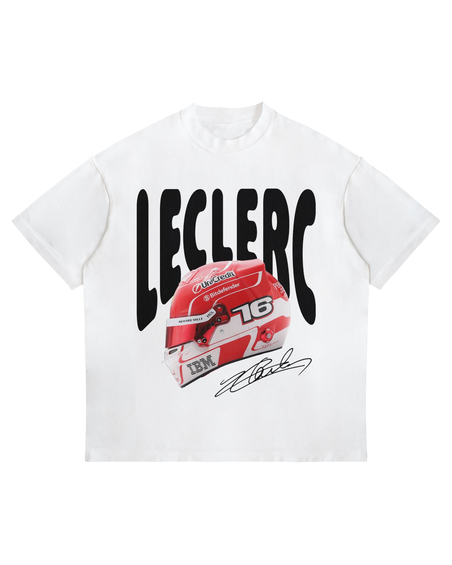 Charles Leclerc Helmet Graphic T-Shirt