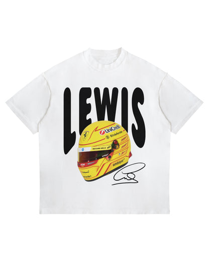 Lewis Hamilton Helmet Graphic T-Shirt