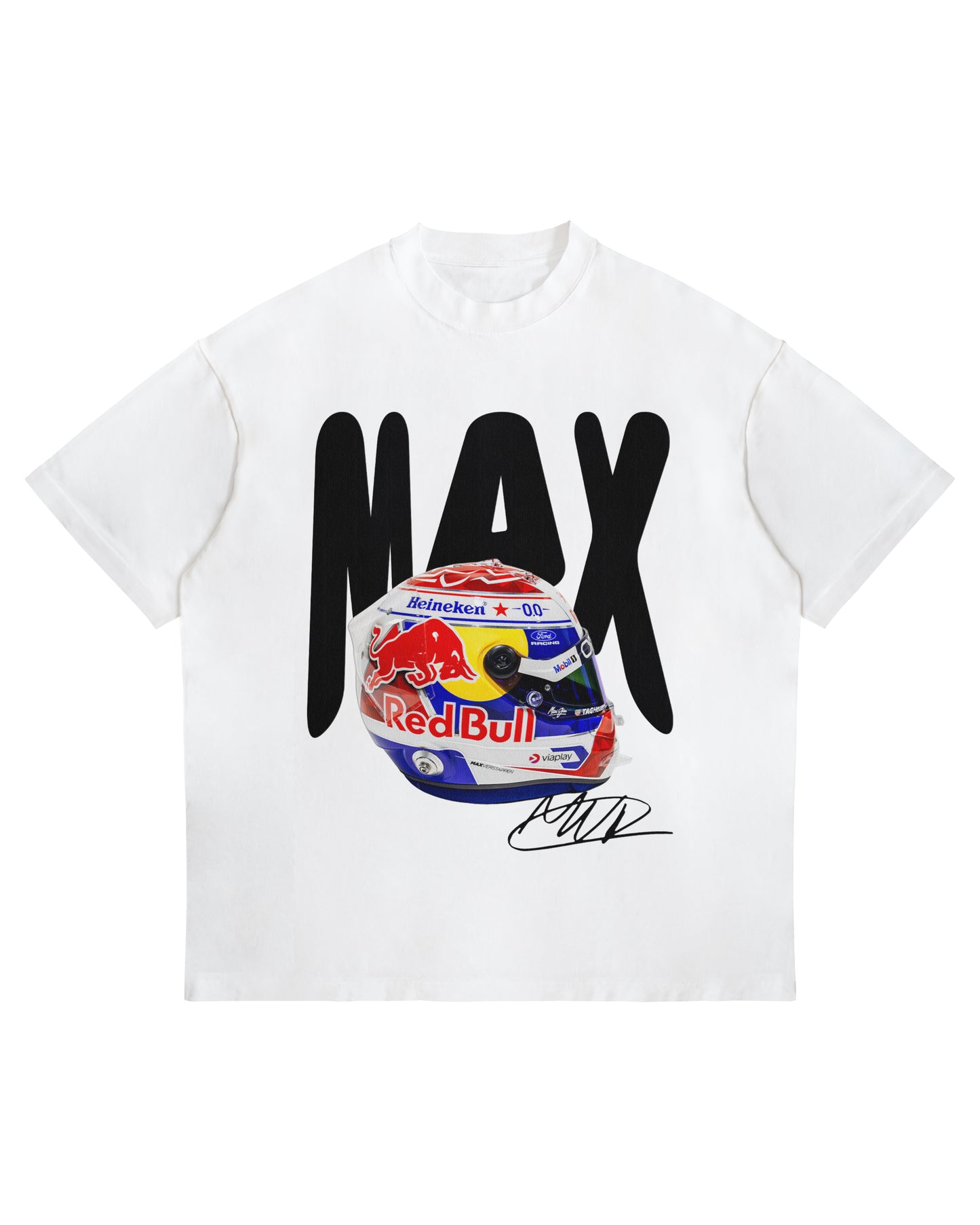 Max Verstappen Helmet Graphic T-Shirt