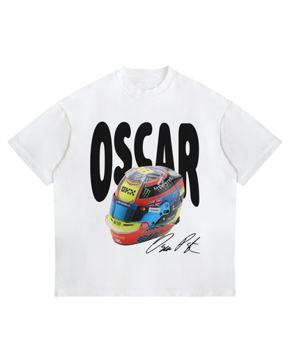 Oscar Piastri Helmet Graphic T-Shirt
