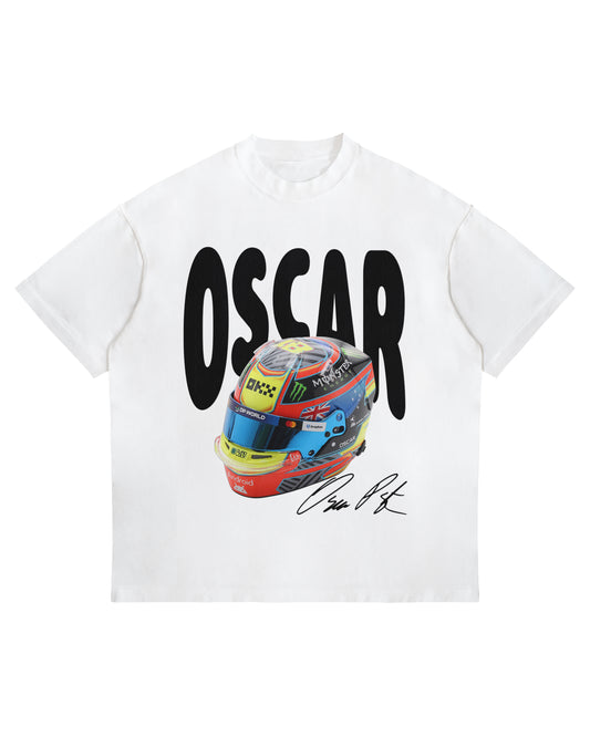 Oscar Piastri Helmet Graphic T-Shirt