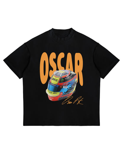 Oscar Piastri Helmet Graphic T-Shirt
